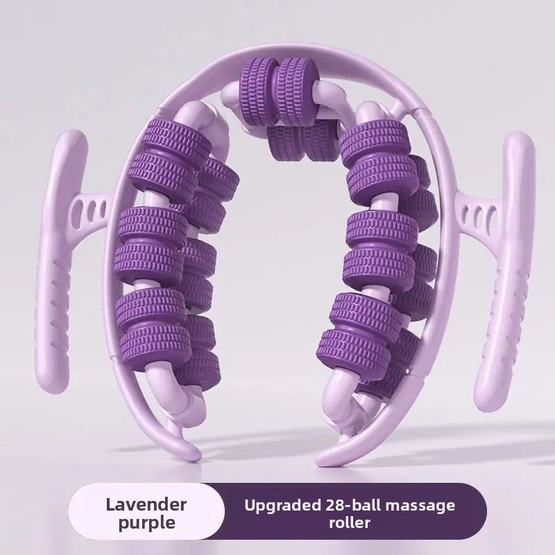 28-Wheel Leg Massage Roller - Muscle Recovery & Tension Relief Tool