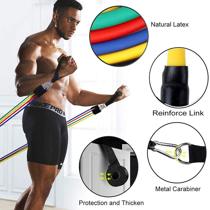 Complete Home Gym Starter Bundle - Resistance Bands & Ab Wheel