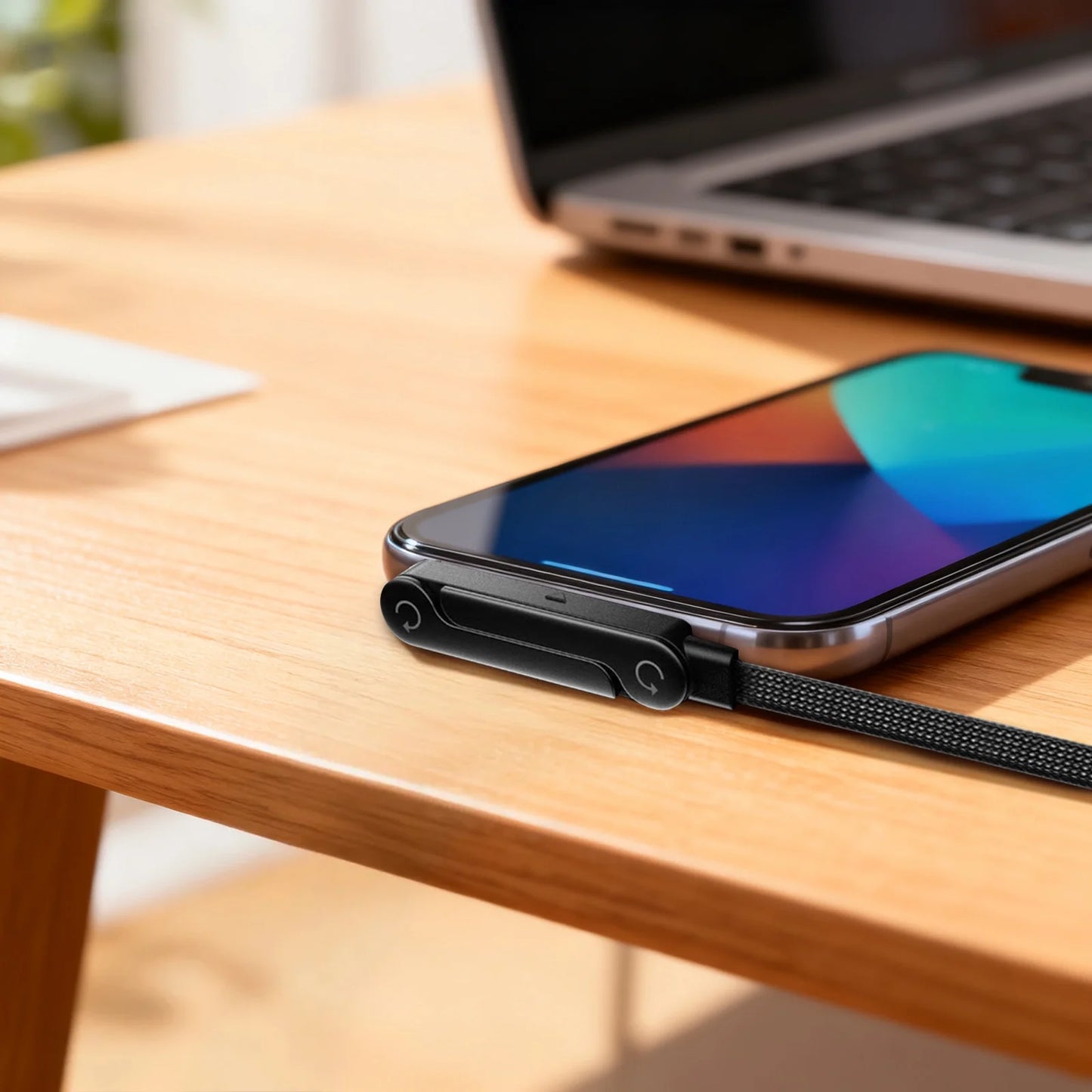 Experience Lightning-Fast Charging with the Invisible Holder Charger Cable - 240W Super Fast Charging & Integrated Phone Stand for Gaming and Office Use, 2PCS 30W