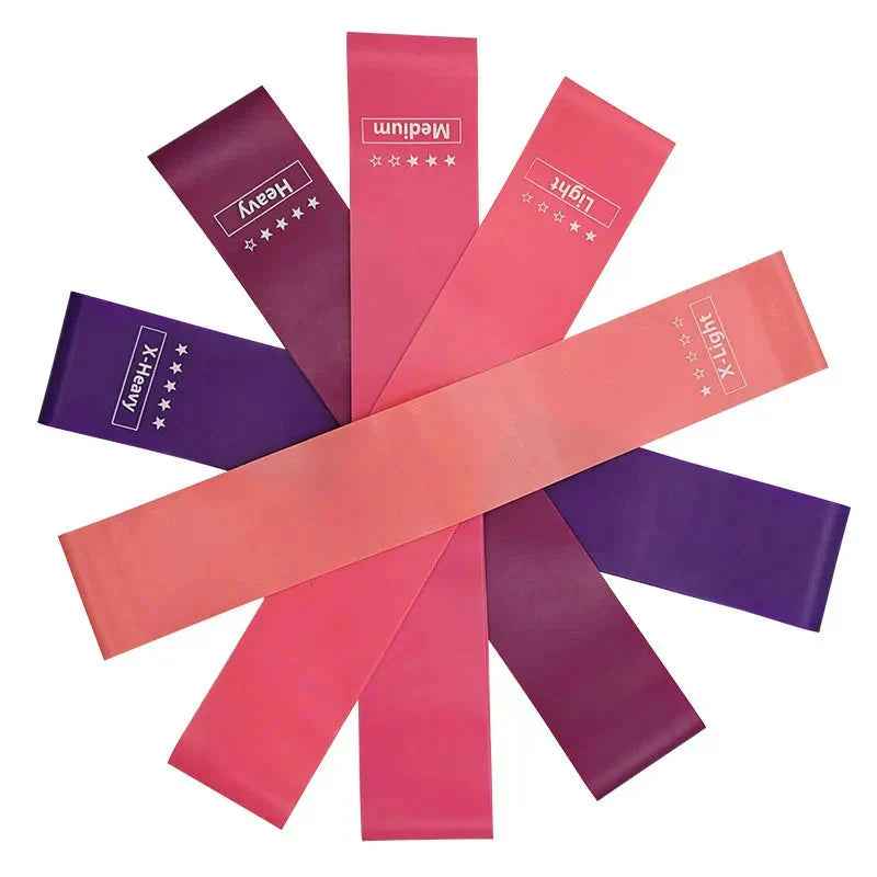 Elastic Resistance Bands Set - 5-Pack for Yoga, Pilates & Strength Training