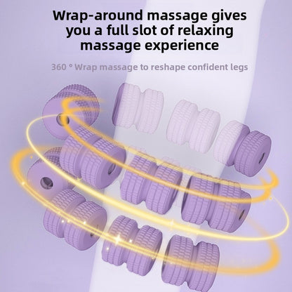 28-Wheel Leg Massage Roller - Muscle Recovery & Tension Relief Tool