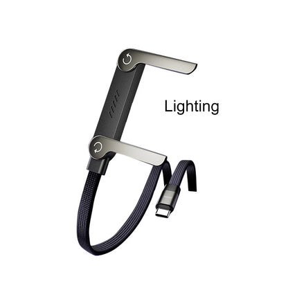 Experience Lightning-Fast Charging with the Invisible Holder Charger Cable - 240W Super Fast Charging & Integrated Phone Stand for Gaming and Office Use, 2PCS 30W