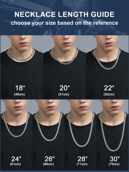 Elevate Your Style with Our Men's 10MM 18-Inch Stainless Steel Cuban Link Chain Necklace - The Perfect Hip Hop Accessory