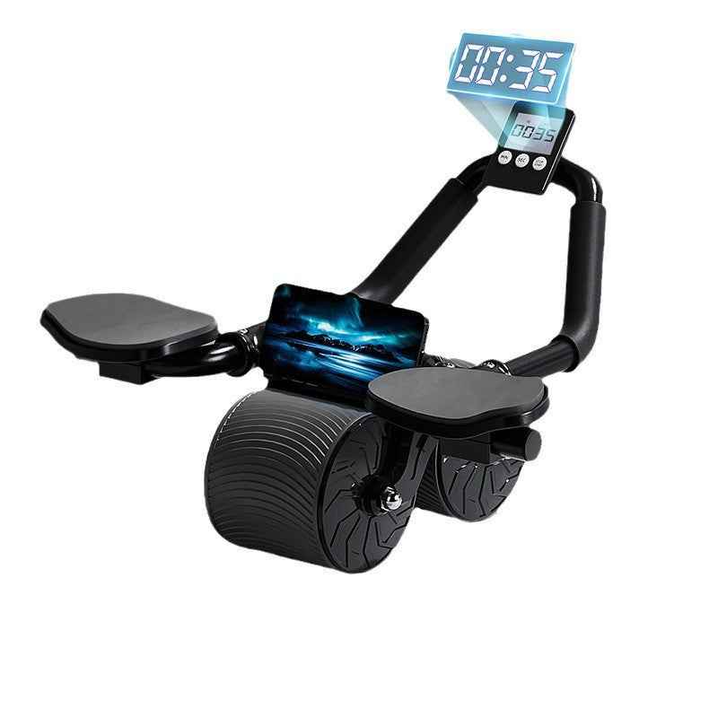 Premium Ab Wheel with Timer & Elbow Support - Complete Core Training Set